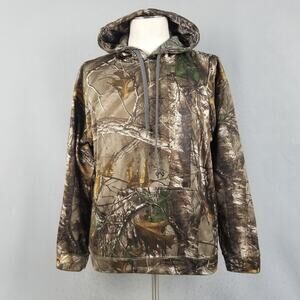 Realtree Hoodie Mens Large Camo Xtra Pullover Sweatshirt Hunting Drawstring